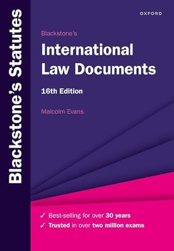 Blackstone's International Law Documents (Blackstone's Statute Series)