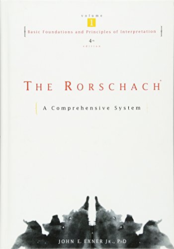 The Rorschach: A Comprehensive System : Basic Foundations and Principles of Interpretation (Wiley Series on Personality Processes)