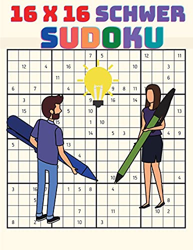 16 x 16 Sudoku für Experten Spieler: Schweres bis extremes Großdruck-Sudoku-Rätselbuch für fortgeschrittene Löser, Extreme Sudoku.: 16 x 16 Sudoku für ... für fortgeschrittene Löser, Extreme Sudoku. von Expert Sudoku