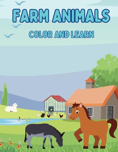 Farm Animals Coloring Book For Children: Easy and Creative Workbook. Perfect for preschool kids. von Independently published