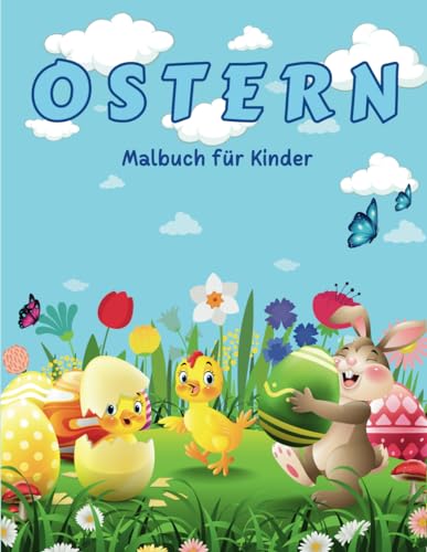 Oster-Malbuch für Kinder: mit 50 Zeichnungen zum Thema Ostern für Kinder ab 2 Jahren. von Independently published