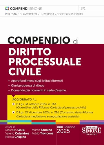 Compendio di Diritto Processuale Civile von Edizioni Simone