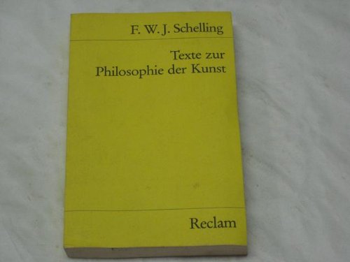 Texte zur Philosophie der Kunst. Texte zur Philosophie der Kunst. von Reclam Verlag