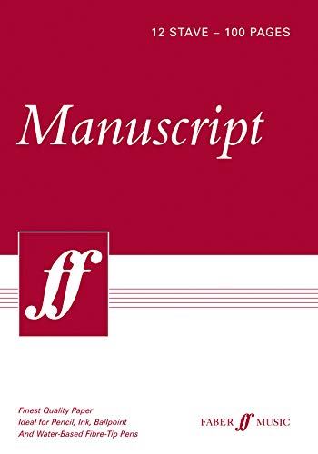 MANUSCRIPT A4 12STAVE 100PP WHITE PAD
