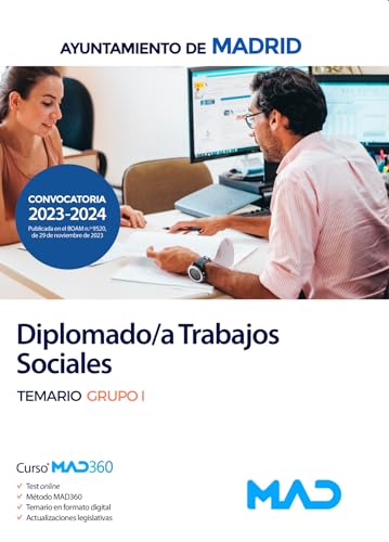 Diplomado/a Trabajos Sociales del Ayuntamiento de Madrid. Temario Grupo I von Editorial MAD
