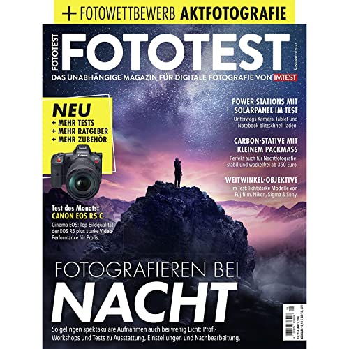FOTOTEST - Das unabhängige Magazin für digitale Fotografie von IMTEST: FOTOTEST Ausgabe 01/23 -Fotografieren bei Nacht von FUNKE Medien Hamburg