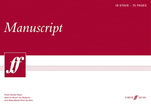 Manuscript A3 18-stave 75pp (white pad)
