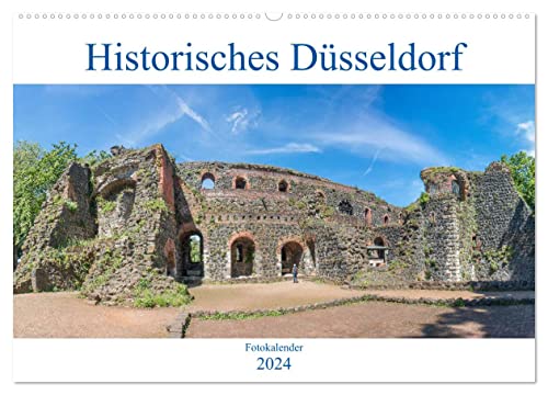 Historisches Düsseldorf (Wandkalender 2024 DIN A2 quer), CALVENDO Monatskalender