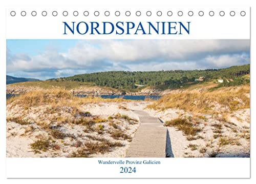 Nordspanien - Wundervolle Provinz Galicien (Tischkalender 2024 DIN A5 quer), CALVENDO Monatskalender von CALVENDO