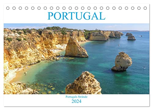Portugal - Strände in Portugal (Tischkalender 2024 DIN A5 quer), CALVENDO Monatskalender von CALVENDO