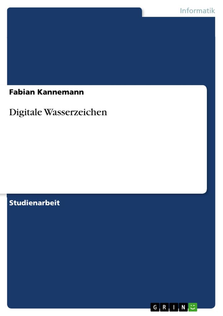 Digitale Wasserzeichen von GRIN Verlag