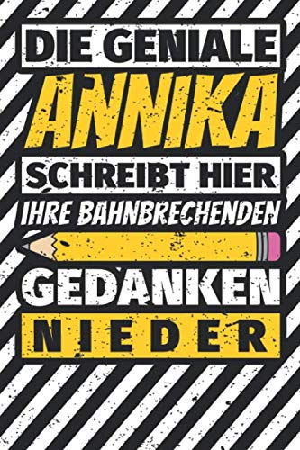 Notizbuch liniert: Annika Geschenke lustiger Spruch Vorname Notizbuch liniert: Annika Geschenke lustiger Spruch Vorname