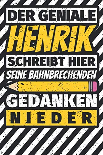 Notizbuch liniert: Henrik Geschenke lustiger Spruch Vorname Notizbuch liniert: Henrik Geschenke lustiger Spruch Vorname