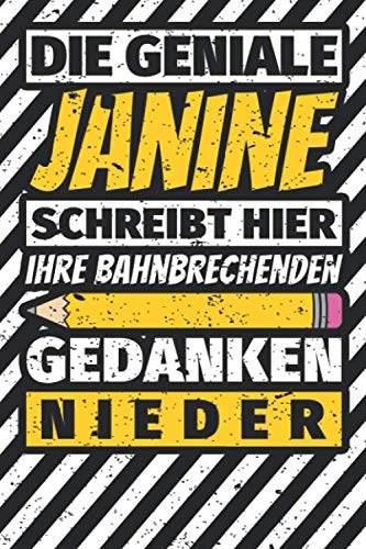 Notizbuch liniert: Janine Geschenke lustiger Spruch Vorname Notizbuch liniert: Janine Geschenke lustiger Spruch Vorname von Independently published