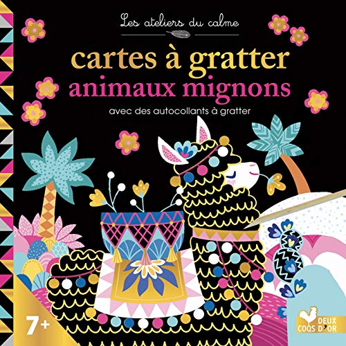 Mini cartes à gratter et stickers animaux: 10 cartes à gratter, 4 planches de stickers dont 2 à gratter et 1 stylet von DEUX COQS D OR
