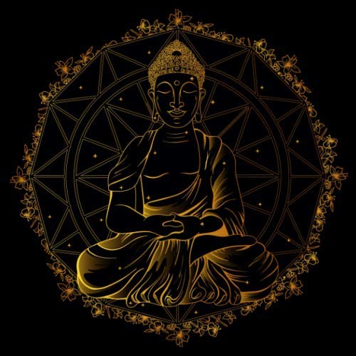 Buddha - Meditation Notizbuch: Schönes Notizbuch mit Mandala und Buddha | 150 Seiten mit Punktraster | 21,59 X 21,59 cm ( 8,5 X 8,5 inches )
