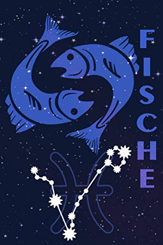 Notizbuch - Sternzeichen Fische: Schönes Notizbuch mit Sternzeichen | 150 Seiten mit Punktraster | 15,24 cm X 22,86 cm ( 6 X 9 Inches ) | von Independently published