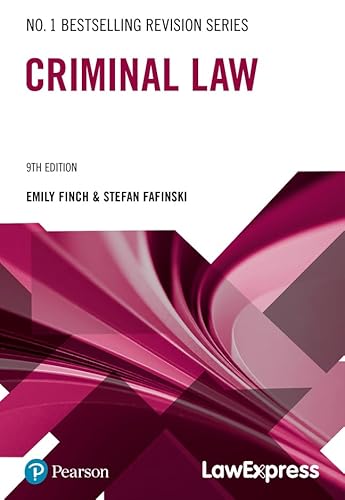 Law Express Revision Guide: Criminal Law von Pearson Education Limited