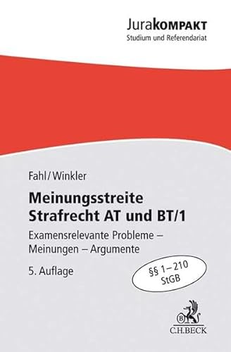 Meinungsstreite Strafrecht AT und BT/1: Examensrelevante Probleme, Meinungen, Argumente, §§ 1-210 StGB (Jura kompakt)