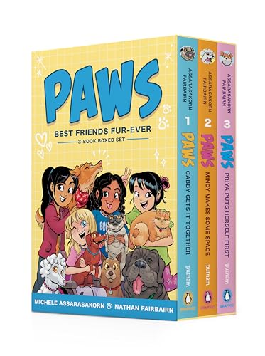 PAWS: Best Friends Fur-Ever Boxed Set (Books 1-3): Gabby Gets It Together, Mindy Makes Some Space, Priya Puts Herself First (A Graphic Novel Boxed Set) (Paws - Best Friends Fur-ever, 1-3) von Putnam