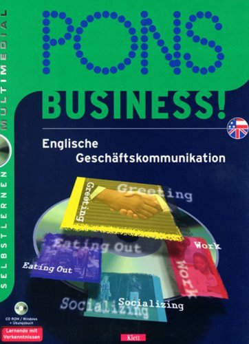 PONS Business!, 2 CD-ROMs, 3 Übungsbücher u. Videocassette 'Conference' Englisch für die Geschäftsreise; Englische Geschäftskommunikation. Für Windows 95/98. Für Lernende mit Vorkenntnissen. Video: 55 Min.