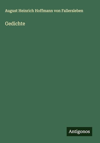 Gedichte von Antigonos Verlag