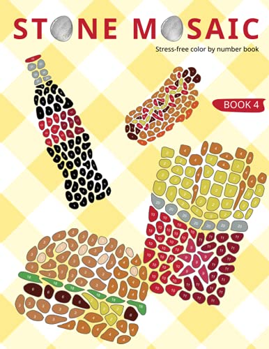 STONE MOSAIC. BOOK 4: Stress-free color by number book. STONE MOSAIC. BOOK 4: Stress-free color by number book.
