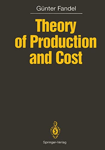 Theory of Production and Cost von Springer