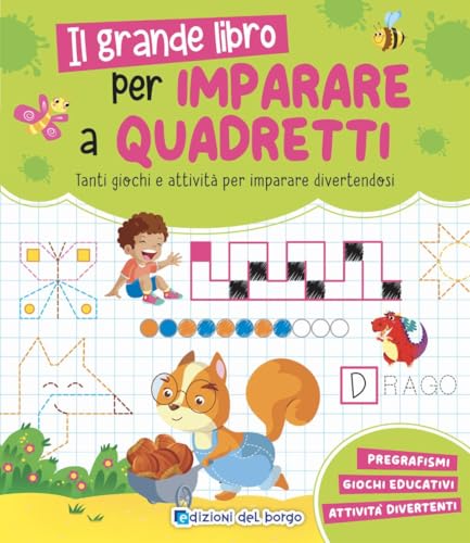 Il grande libro per imparare a quadretti. Ediz. a colori (Grandi libri per imparare) von Edizioni del Borgo