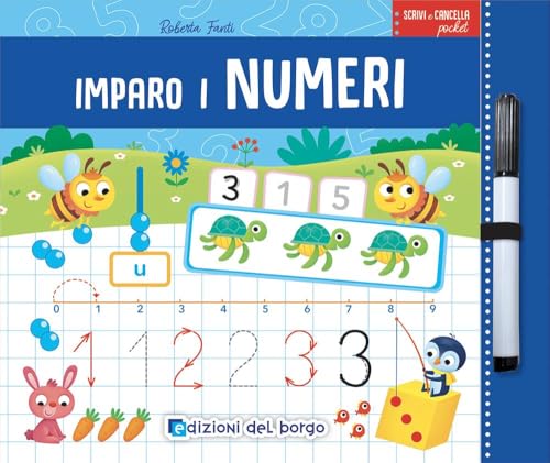 Imparo i numeri. Scrivi e cancella pocket von Edizioni del Borgo