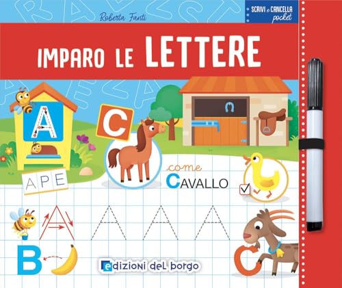 Imparo le lettere. Scrivi e cancella pocket von Edizioni del Borgo