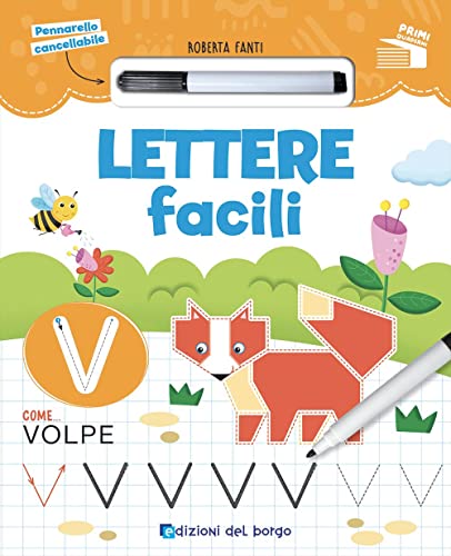 Lettere facili. Ediz. a colori. Con pennarello cancellabile (Primi quaderni) von Edizioni del Borgo