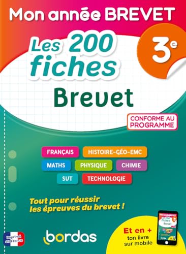 Mon Année Brevet Les 200 fiches Brevet 3e von BORDAS