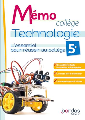 Mémo Collège - Technologie 5e - 2024 - Cahier - élève von BORDAS