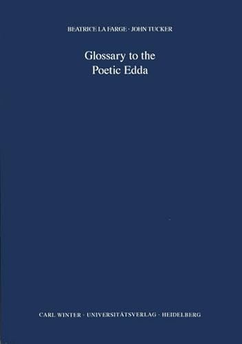 Glossary to the Poetic Edda: Based on Hans Kuhn’s „Kurzes Wörterbuch“ (Skandinavistische Arbeiten)