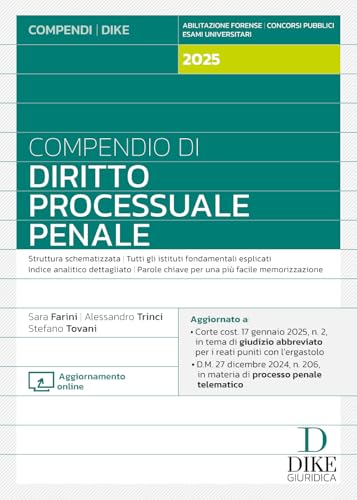 Compendio di diritto processuale penale 2025. Con aggiornamento online von Dike Giuridica