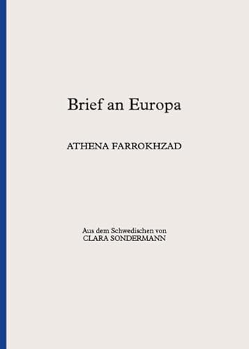 Brief an Europa (én pamphlet) von én verlag