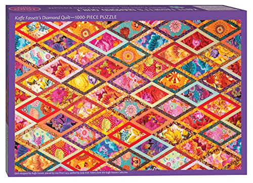 Kaffe Fassett's Diamond Quilt Jigsaw Puzzle for Adults: 1000 Piece
