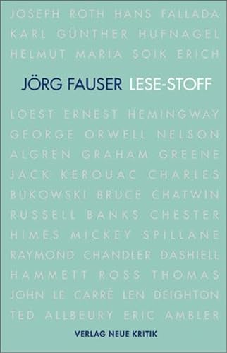 LESE-STOFF: Von Joseph Roth bis Eric Ambler