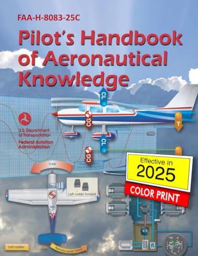 Pilot’s Handbook of Aeronautical Knowledge - FAA-H-8083-25C: (Color Print) von Independently published