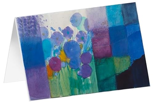 Kunstkarten "Blaue Blüte" 5 Stk.