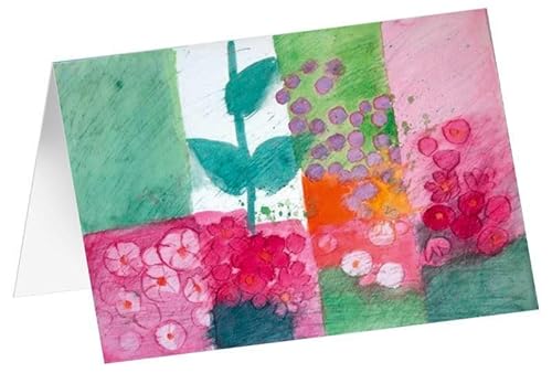 adeo Verlag - Blumige Kunstkarte 'Blütentupfer' - 1 Stück, B6 (12 x 17 cm), Glückwunsch von adeo Verlag