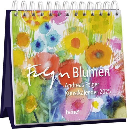 Monatskalender 2025: Blumen: Postkartenkalender | Kunstkalender mit 12 Postkarten. Spiralbindung
