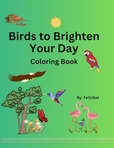 Birds to Brighten Your Day: Coloring Book von Independently published