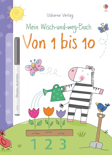 Mein Wisch-und-weg-Buch: Von 1 bis 10: mit abwischbarem Stift (Meine Wisch-und-weg-Bücher) von Usborne