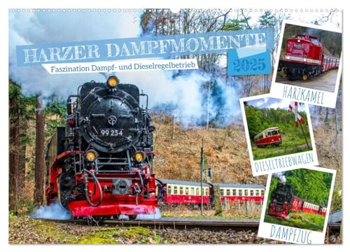 Harzer Dampfmomente (Wandkalender 2025 DIN A2 quer), CALVENDO Monatskalender von CALVENDO