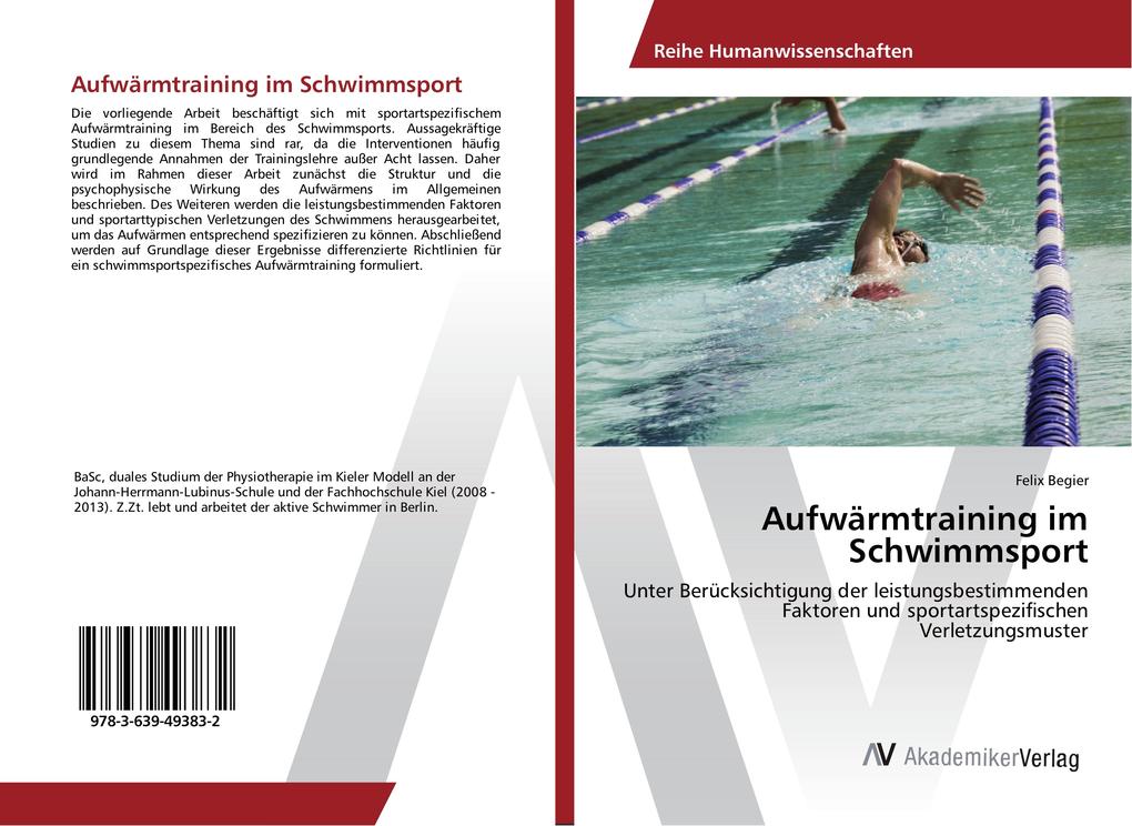 Aufwärmtraining im Schwimmsport von AV Akademikerverlag
