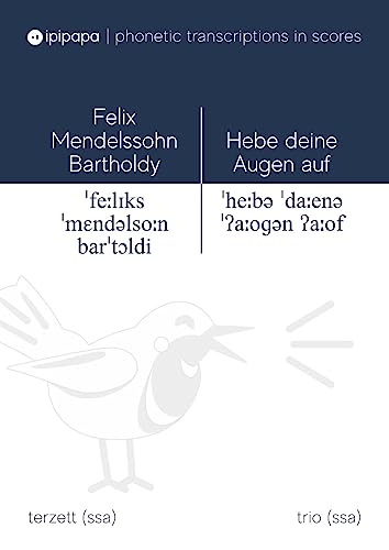 Hebe deine Augen auf – German lyrics with phonetic transcription (IPA) in scores – PDF/digital