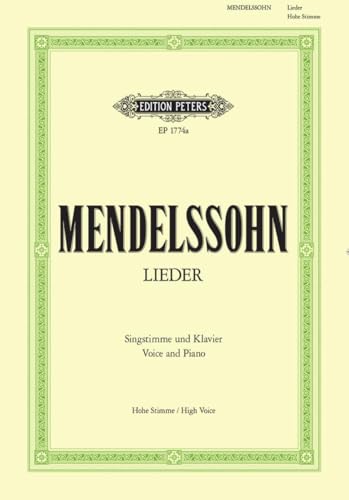 Lieder: Hohe Singstimme / Klavierauszug (Edition Peters)