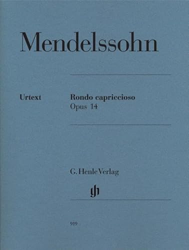 Rondo capriccioso op. 14: Instrumentation: Piano solo (G. Henle Urtext-Ausgabe) Rondo capriccioso op. 14: Instrumentation: Piano solo (G. Henle Urtext-Ausgabe)